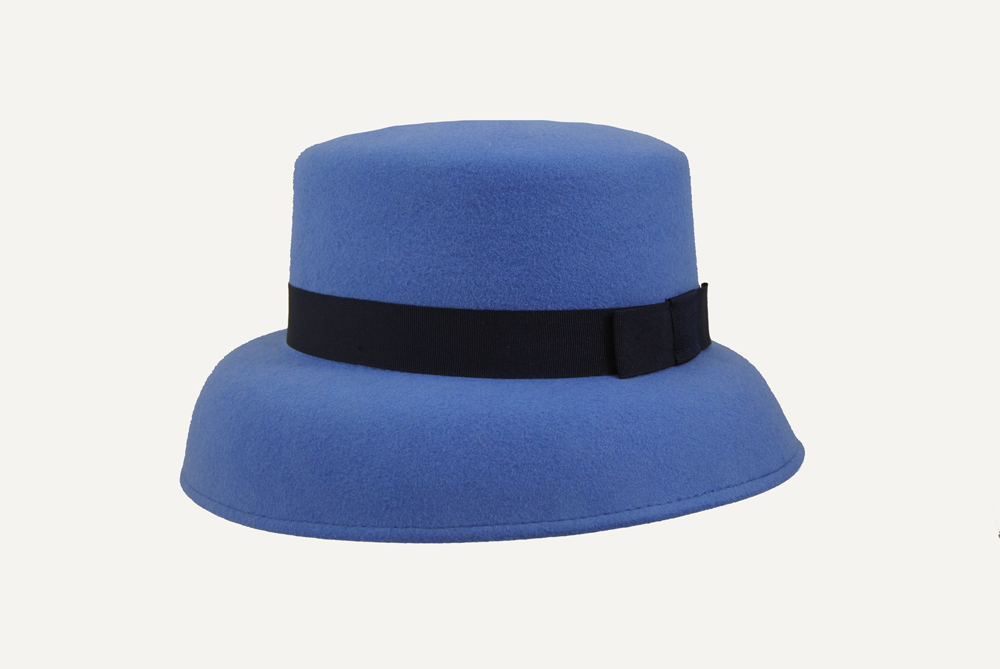 sombrero audrey azul añil