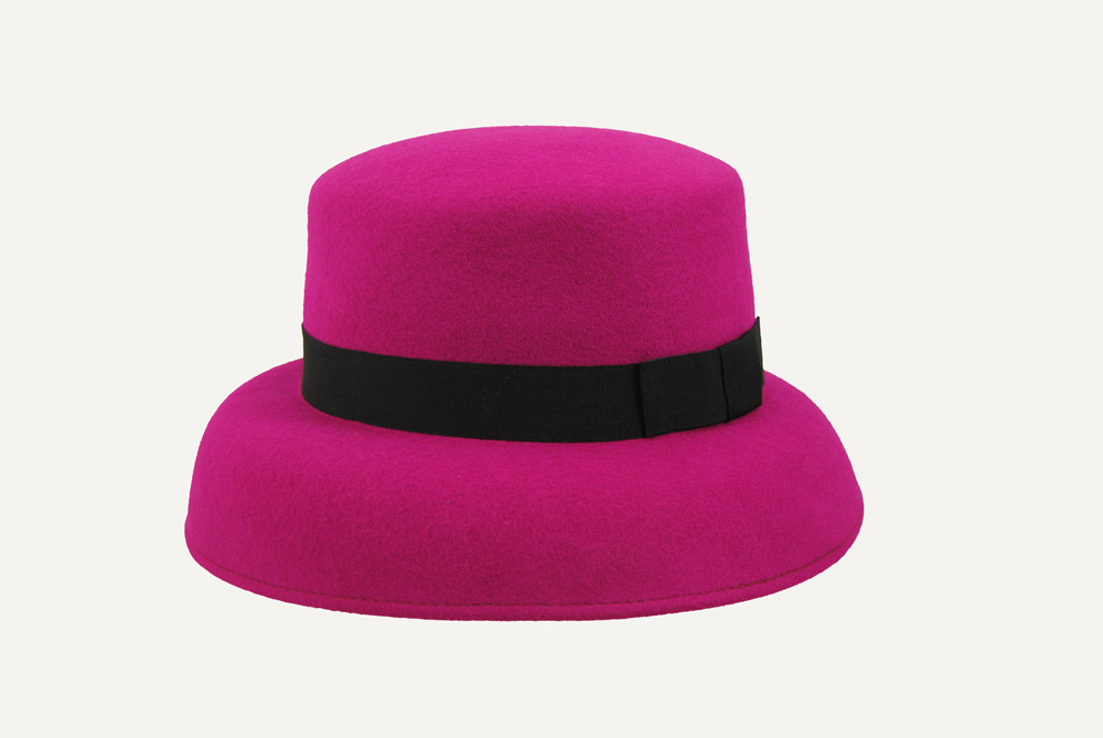 sombrero audrey azul fucsia