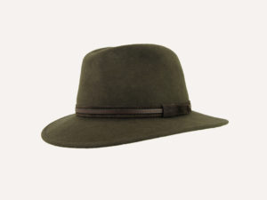 Sombrero fieltro Verde impermeable