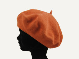 boina algodón naranja