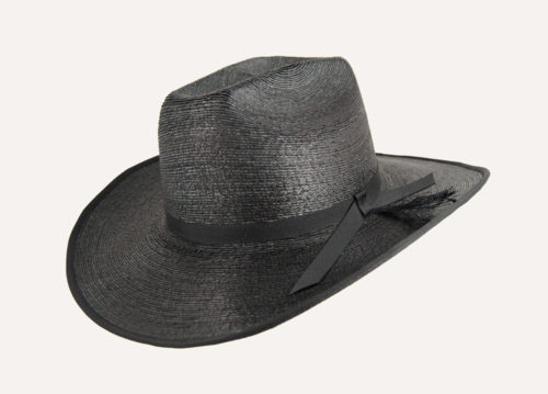 Sombrero cowboy de palama color negro