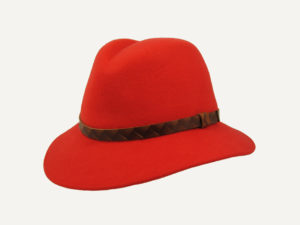 sombrero mujer rojo