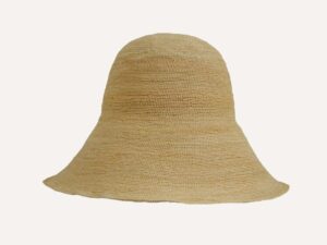 sombrero tejido con la técnica de crochet
