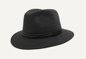 sombrero fieltro gris