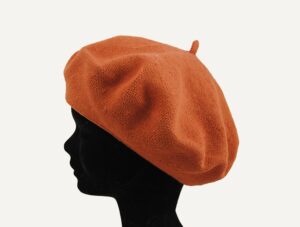 boina algodón naranja