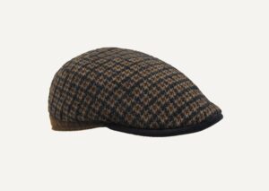 gorra de mohair en pata de gallo