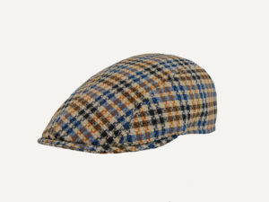 gorra cuadros azules