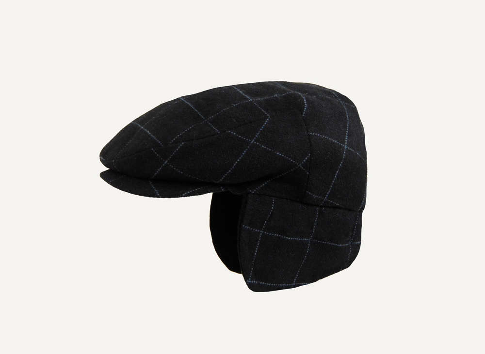 orejera azul oscuro