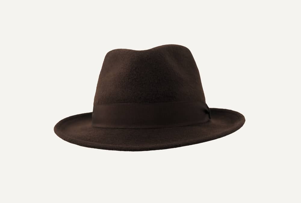 sombrero clásico marrón
