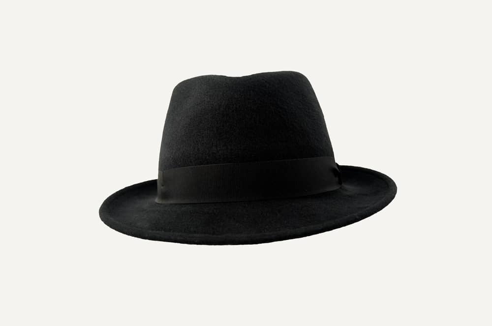 sombrero clásico negro