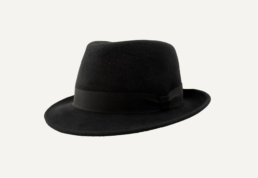 sombrero clásico negro