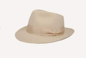 Sombrero clásico pelo de conejo beige