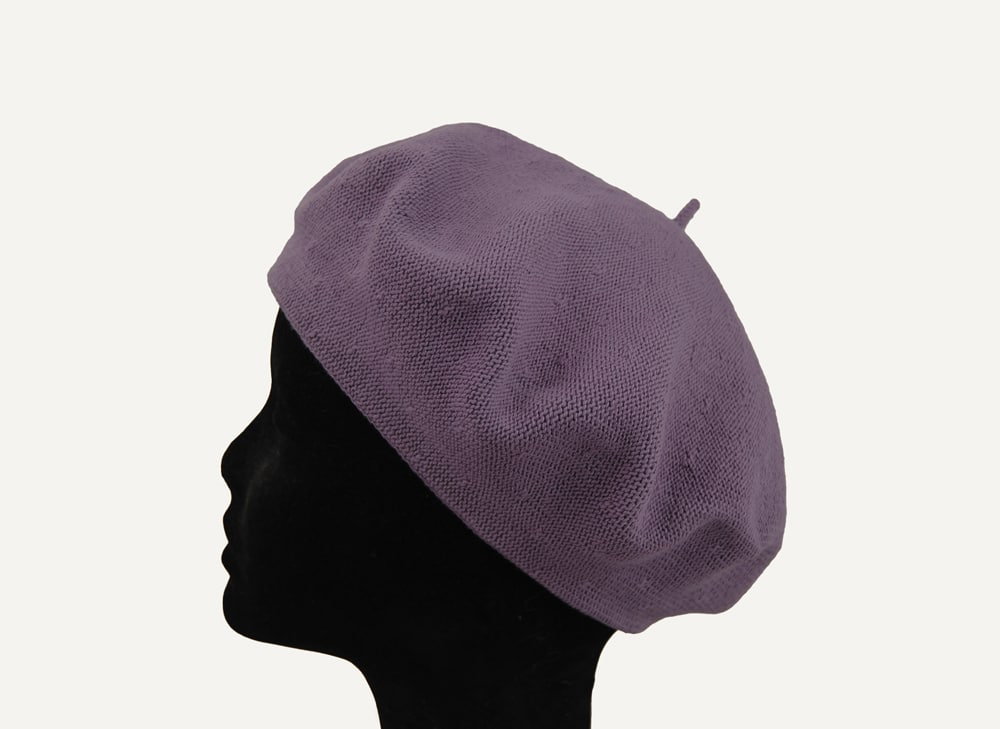 Boina algodón morada
